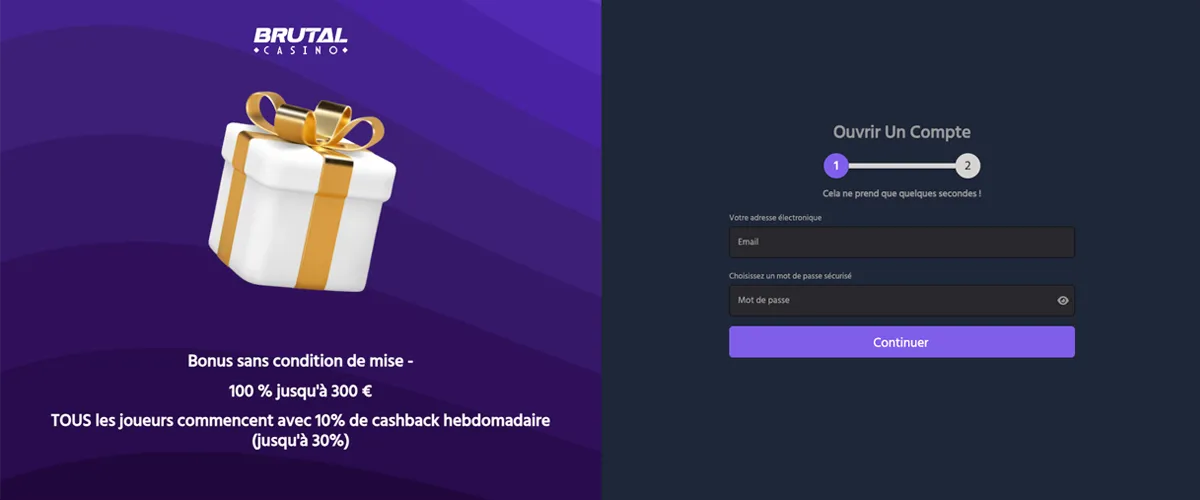 Brutal Casino – Bonus 100% Jusqu'à 1 000 €