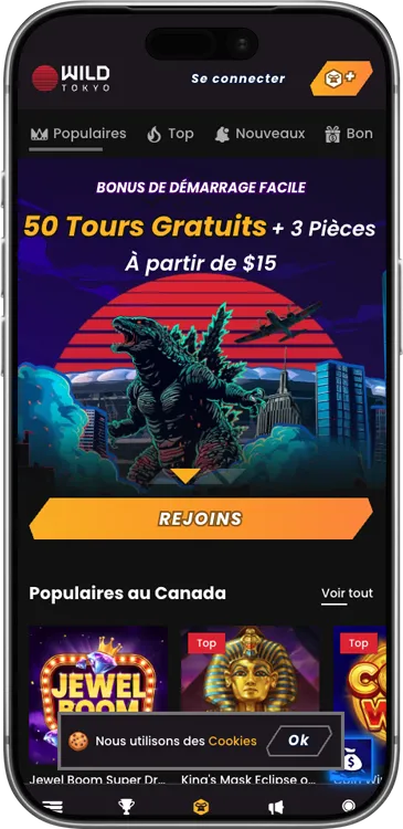 Wild Tokyo Casino - Expérience mobile optimisée sur smartphone